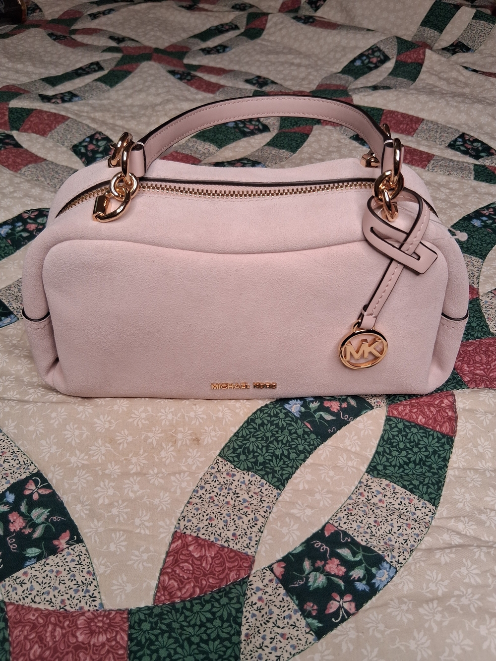 Michael Kors Cecily Small Suede Shoulder Bag
